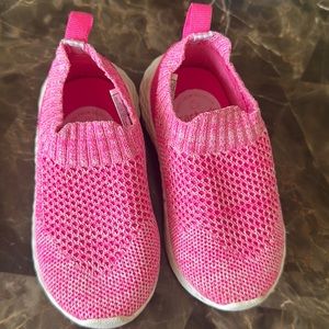Pink mesh Carter’s slip on toddler girl sneakers size 5